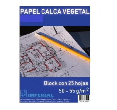 Block albanene tamaño carta 50-55 Imperial con 25 hojas