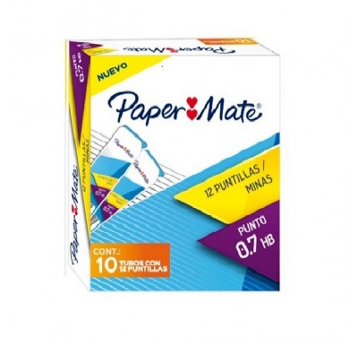 Puntillas Paper Mate 0.7 mm hb con 10 tubos