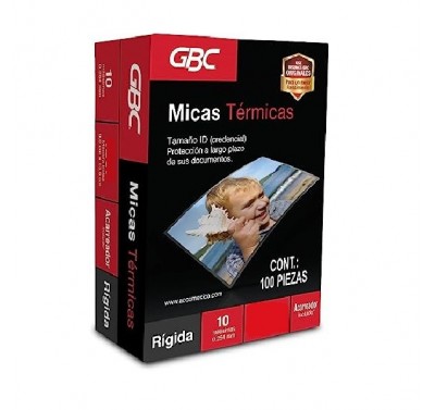 Mica 1206 GBC 6.4 x 10.8 cm (etiqueta) 10 milesimas