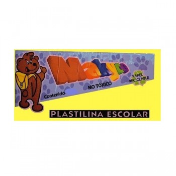 Plastilina Makyco en barra amarilla