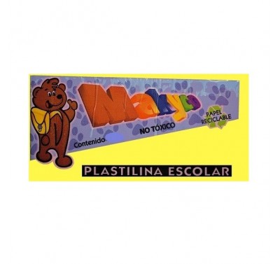 Plastilina Makyco en barra amarilla