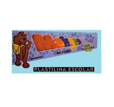 Plastilina Makyco en barra azul cielo