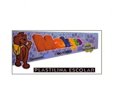 Plastilina Makyco en barra blanca