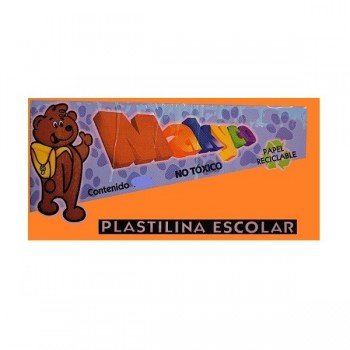 Plastilina Makyco en barra naranja