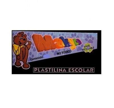 Plastilina Makyco en barra negra