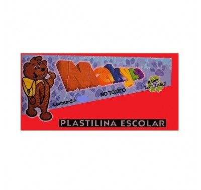 Plastilina Makyco en barra roja