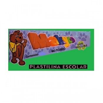 Plastilina Makyco en barra verde bandera