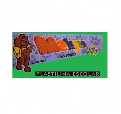 Plastilina Makyco en barra verde bandera