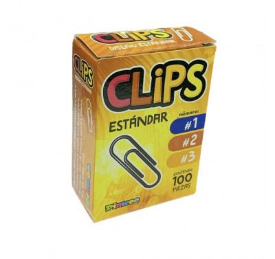 Clip standard Pinwee no. 1 con 100 piezas 