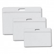 Porta gafete Chaine 11*13 cms. grande horizontal  con 25 piezas