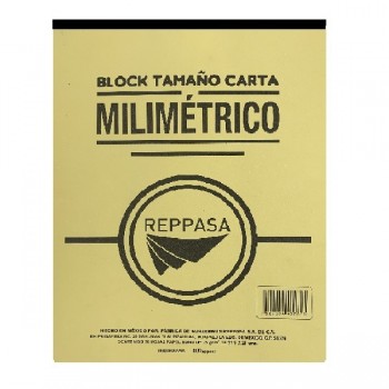 Block milimetrico Ramsa tamaño carta 50 hojas