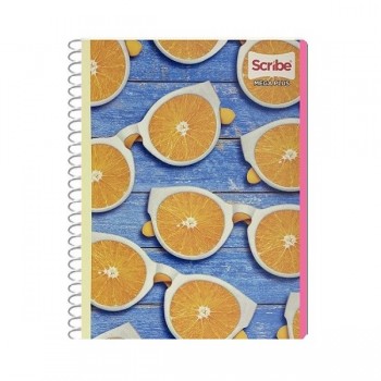 Cuaderno profesional Scribe mega  (7514) espiral doble raya 100 hojas 