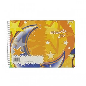 Cuaderno forma italiana Estrella espiral blanco 100 hojas