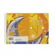 Cuaderno forma italiana Estrella espiral blanco 100 hojas