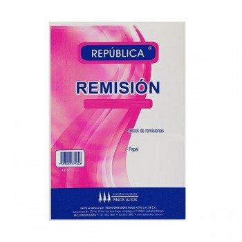 Remision tama&ntilde;o esquela autocopiante Republica
