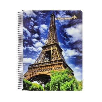 Cuaderno profesional Estrella espiral con separadores cuadro grande 180 hojas