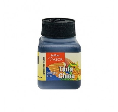 Tinta china Stafford negra frasco 17 ml.