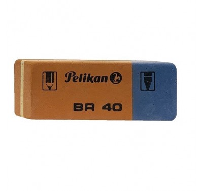 Goma br-40 Pelikan (azul/roja grande) con 40 piezas