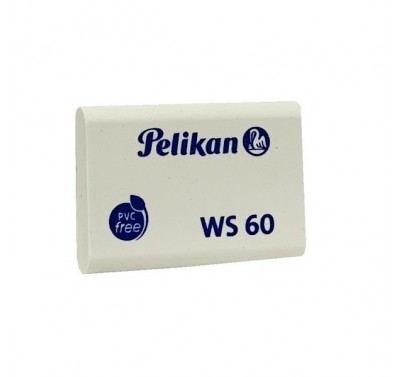 Goma ws-60 blanca chica Pelikan con 60 piezas