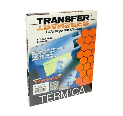 Mica tamaño carta Transfer termica 10 milesimas con 10 piezas