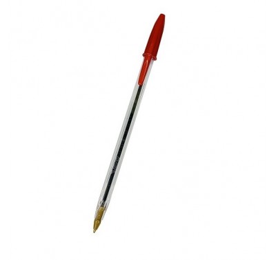 Bolígrafo punto mediano rojo con 12 piezas BIC