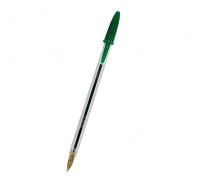 Bolígrafo punto mediano verde con 12 piezas BIC
