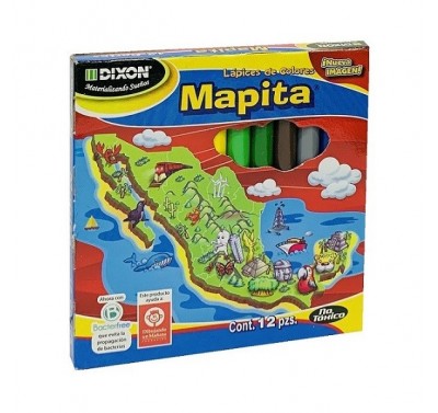 Colores mapita Dixon con 12 cortos