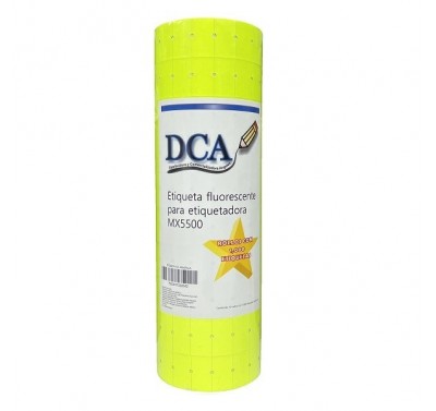 Rollo para etiquetadora Dca color con 10 piezas