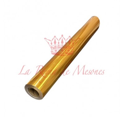 Rollo metalustre oro con 25 metros
