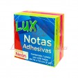 Notas adhesivas 3*3 neon con 400 hojas marca Lux