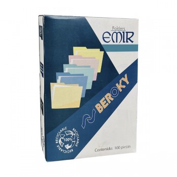 Folder tama&ntilde;o oficio Beroky amarillo