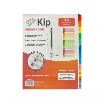 Separador Kip con 12 divisiones (sepkip-12)