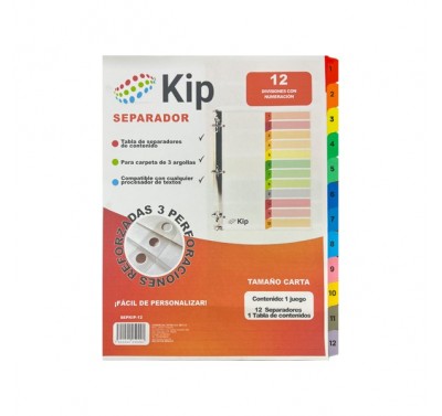 Separador Kip con 12 divisiones (sepkip-12)