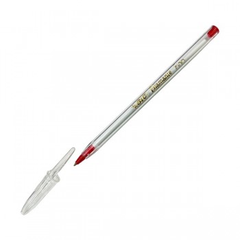 Boligrafo diamante punto fino rojo con 12 piezas Bic