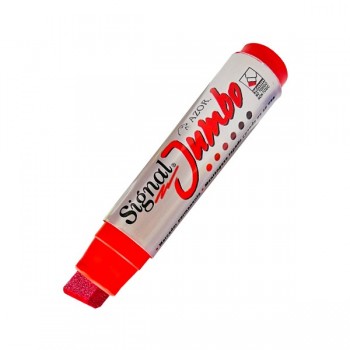 Marcador permanente signal jumbo rojo Azor