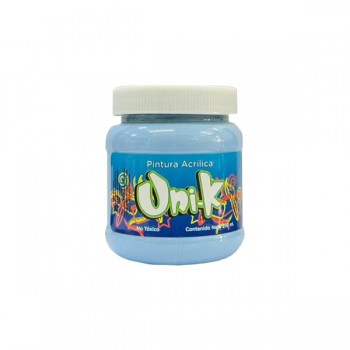 Pintura acrilica Uni-k azul pastel 250 grs