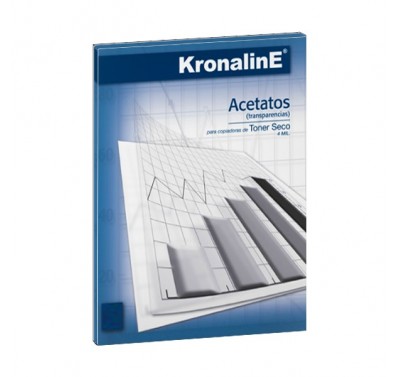 Acetato tamaño oficio kronaline con 50 piezas