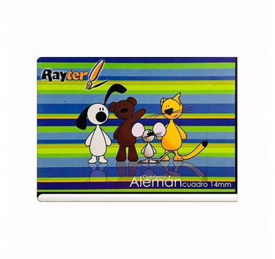 Cuaderno forma italiana Rayter grapa cuadro aleman 50 hojas