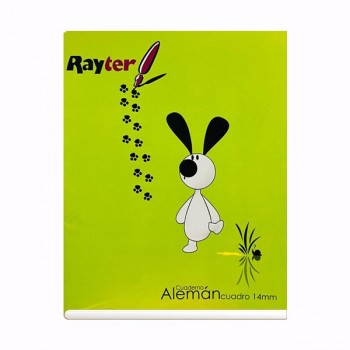 Cuaderno profesional Rayter cuadro aleman con punto guia 100 hojas engrapado