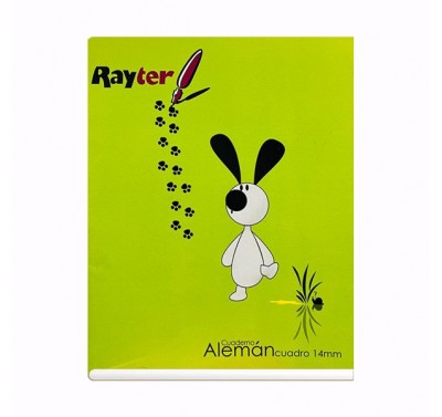 Cuaderno profesional Rayter cuadro aleman con punto guia 100 hojas engrapado
