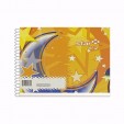 Cuaderno forma italiana Estrella espiral raya 100 hojas