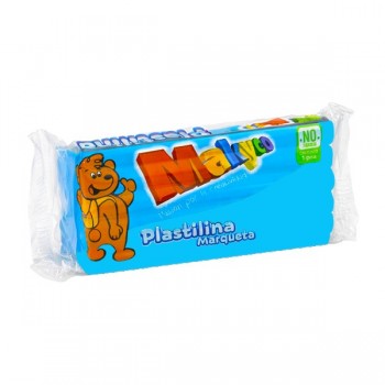 Plastilina Makyco en barra azul cielo