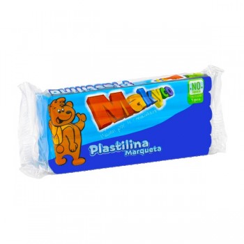 Plastilina Makyco en barra azul rey