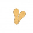 Cucharilla de madera en bolsa (650 grs)