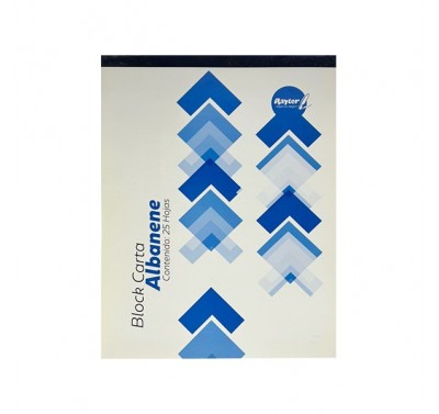Block albanene tamaño carta 50-55 Rayter 25 hojas