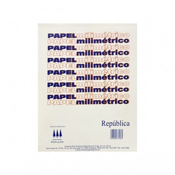 Block milimetrico Republica 50 hojas