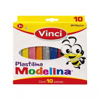 Plastilina caja modelina Vinci con 10 barritas