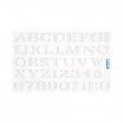 Gioser Stencil s-10 l. Romana 2.5 cm. con 5 piezas