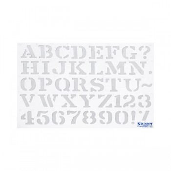 Gioser Stencil s-8 l. Romana 3 cm. con 5 piezas