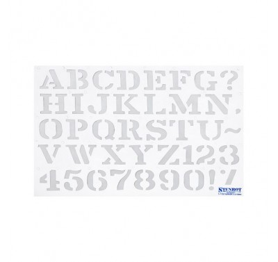 Gioser Stencil s-8 l. Romana 3 cm. con 5 piezas